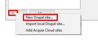 Acquia Dev Desktop - Menu [+]